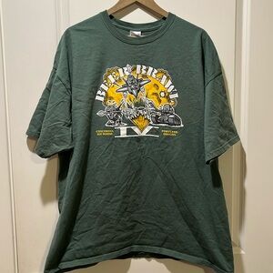 Beer brawl, army green tee shirt